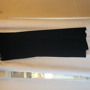 Long Velvet Black Skirt With Slits